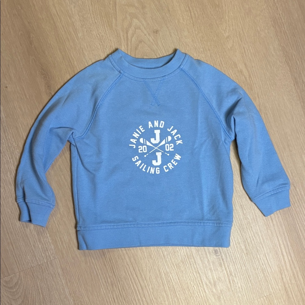 Janie and Jack Sailing Crew Blue Sweatshirt